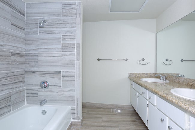 2BR, 2BA - 1460 SF Master Bathroom - Country Club Towers