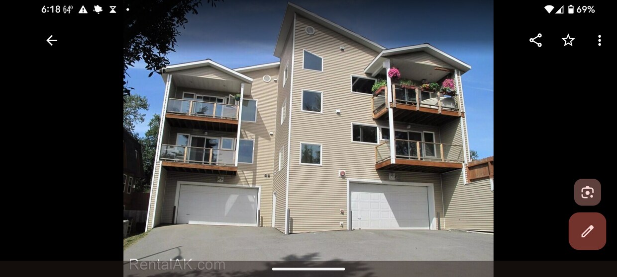 Top left unit, parking is 2 car garage in basement - 540 Eyak Dr