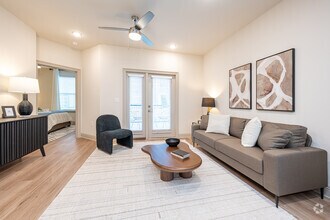 The Hickory: 1BR, 1BA- Living Room - The Waters at West Village