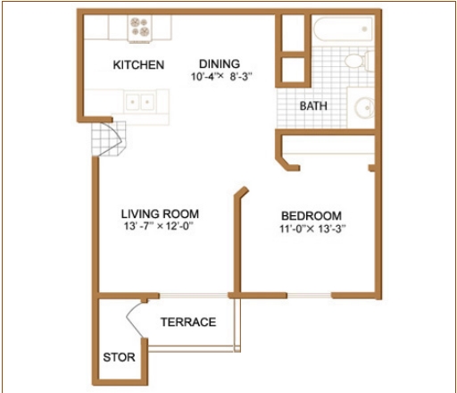 1HAB/1BA - Fox Pointe Apartments