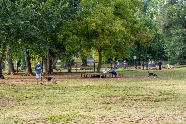 Midwest City locals and their furry friends can enjoy a day at Fred Quinn Happy Tails dog park.