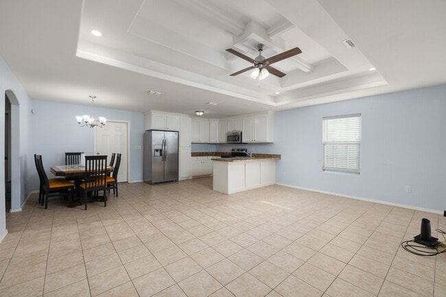 Open concept for living room,kitchen and dining room. - 5615 JJ Ln