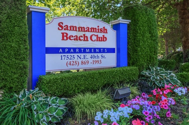 Letrero de bienvenida - Sammamish Beach Club