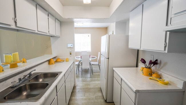 Kitchen with White Cabinets_Model - Trenton Place