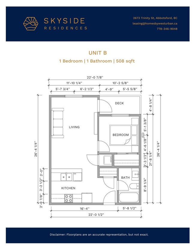 Plan d'étage - Skyside Residences