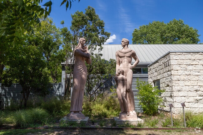 The UMLAUF Sculpture Garden + Museum is a place for cultural enrichment in Barton Hills.