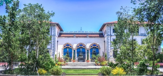 The historic Vizcaya Museum and Gardens is located in the Coconut Grove neighborhood