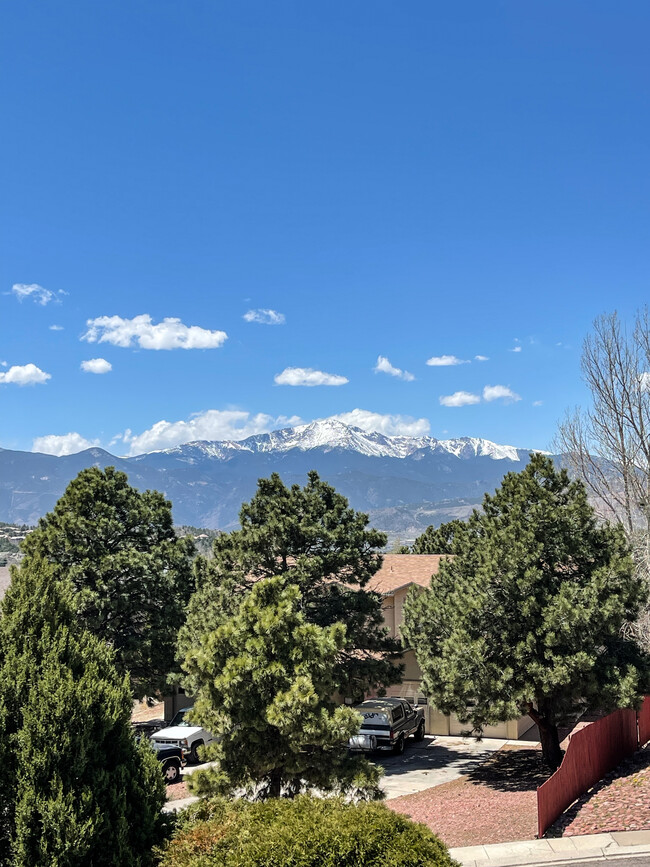 View of Pikes Peak from Bedroom #2 - 5507 Fiesta Ln