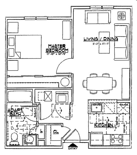 Apartamento B - Heritage Village at Lawrence Apartments, 55+