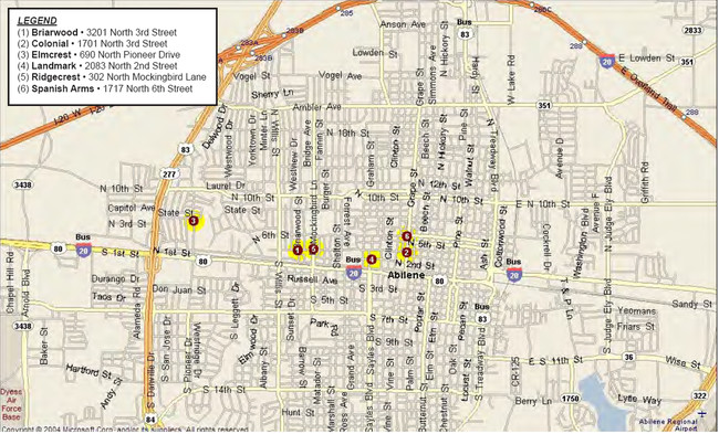 Mapa del Locational - Rosemont Apartments