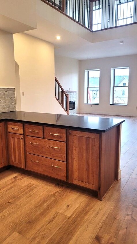 Kitchen cabinets with quartz countertop - 208 N Franklin St