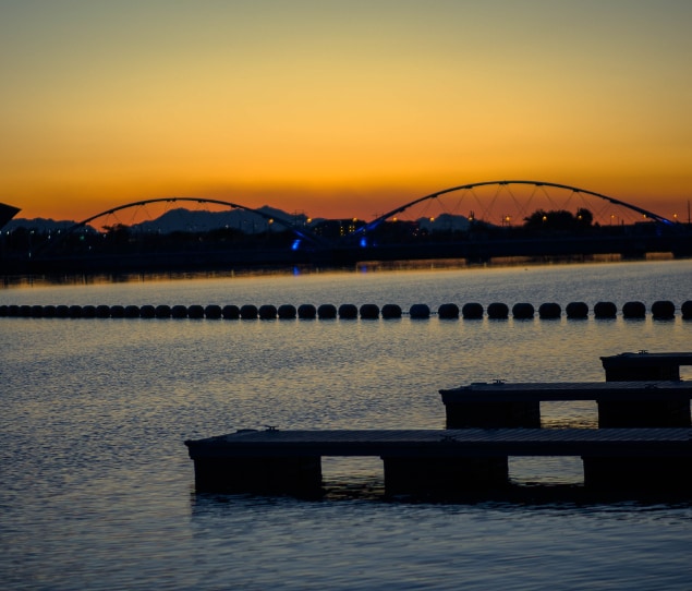 View from the Salt River at sunset