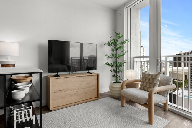 Studio - 464SF - Living Room - 2000 Biscayne