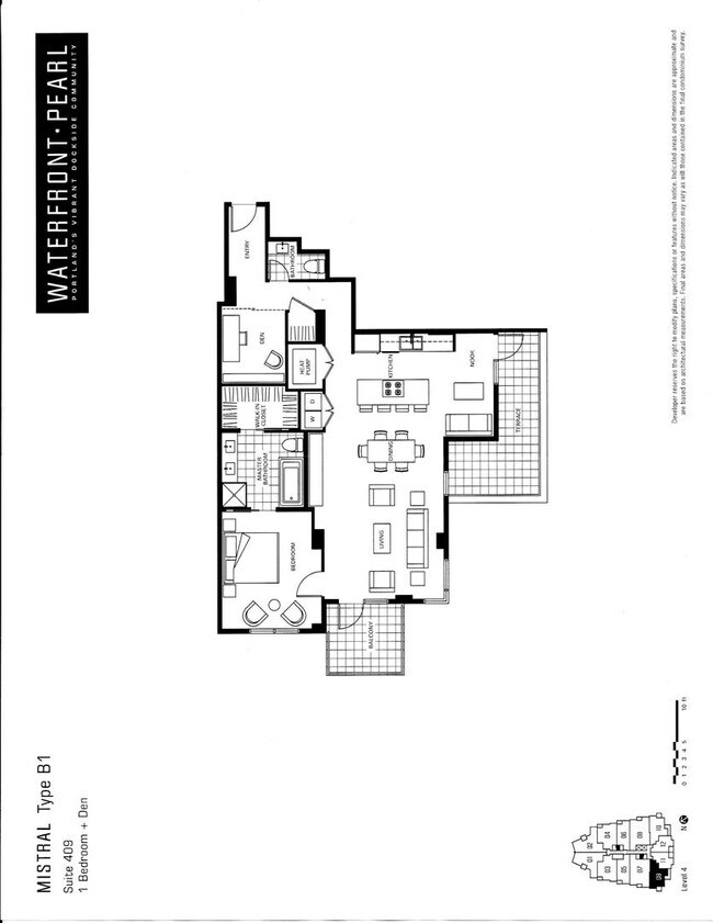 Foto del edificio - Waterfront Pearl - 1 bed/1.5 bath/den sw corner unit with parking/2 balconies/river view/most uti...