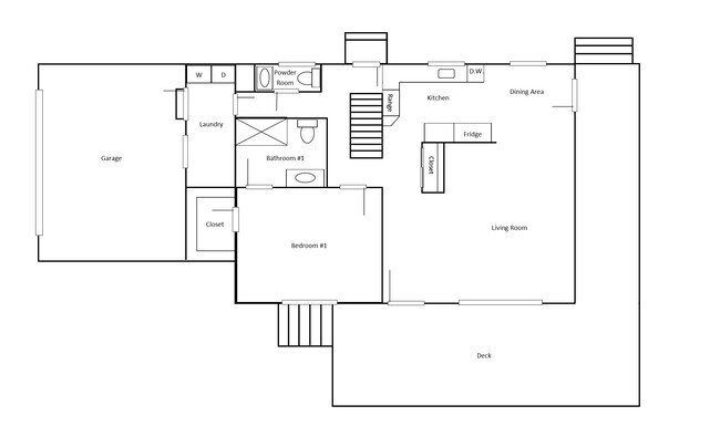1st Floor Layout - 719 Wistar St