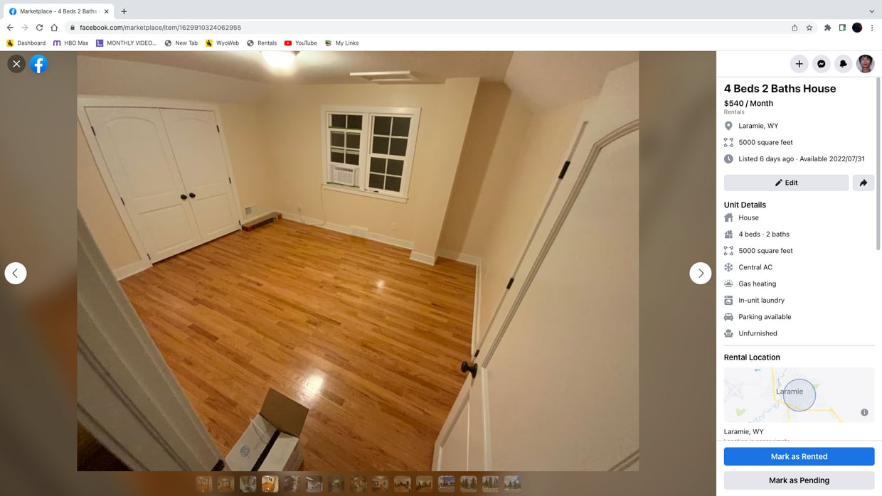 502 S 16th St, Laramie, WY 82070 House Rental in Laramie, WY