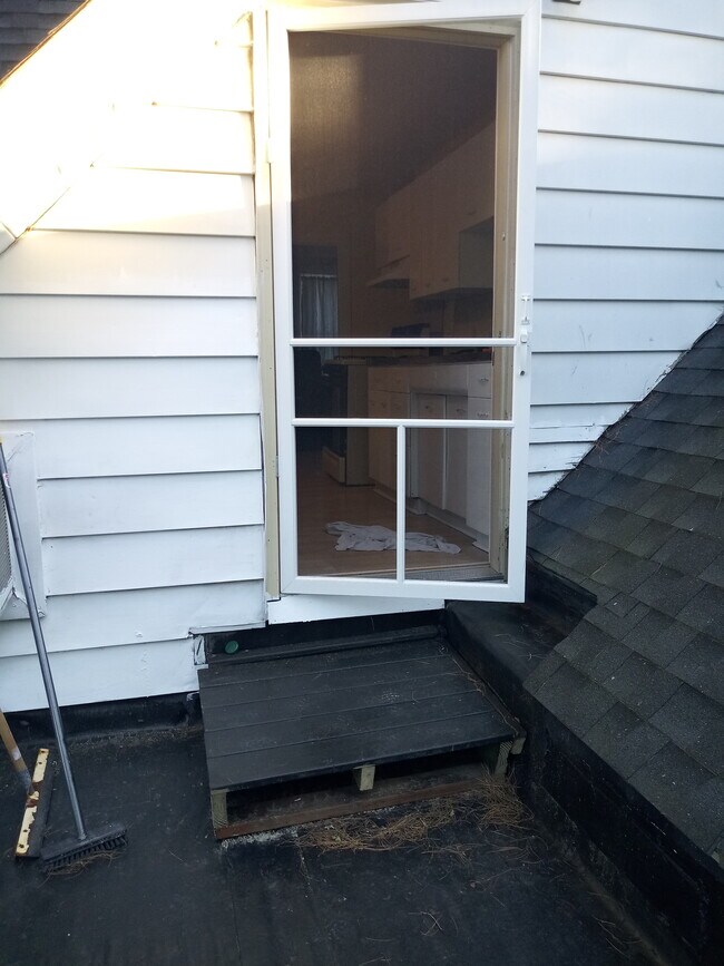 Kitchen rear entrance - 520 Lawrence Ave