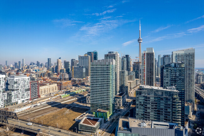 Aerial Photo - Library District Condo