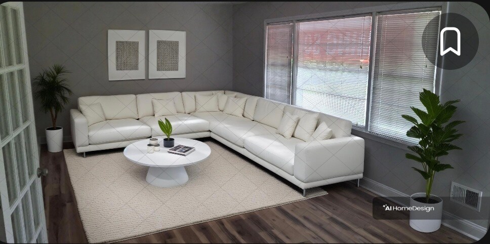 Decoración virtual de la sala de estar - 805 N 1st Ave