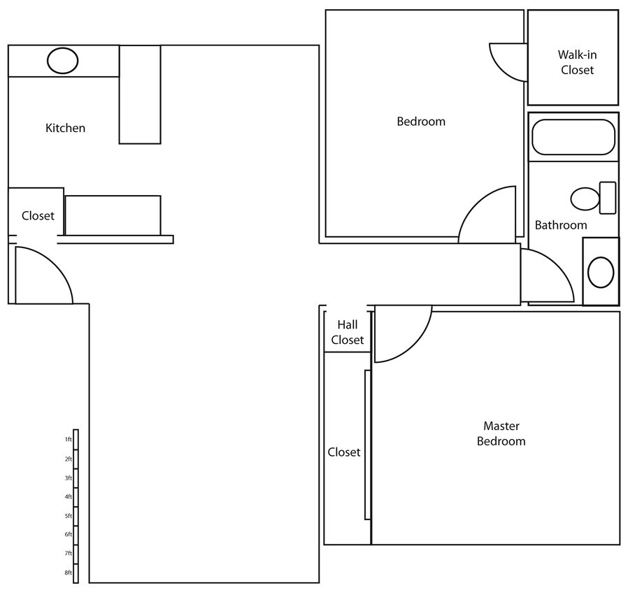 Plano de planta - The Eldorado Apartments