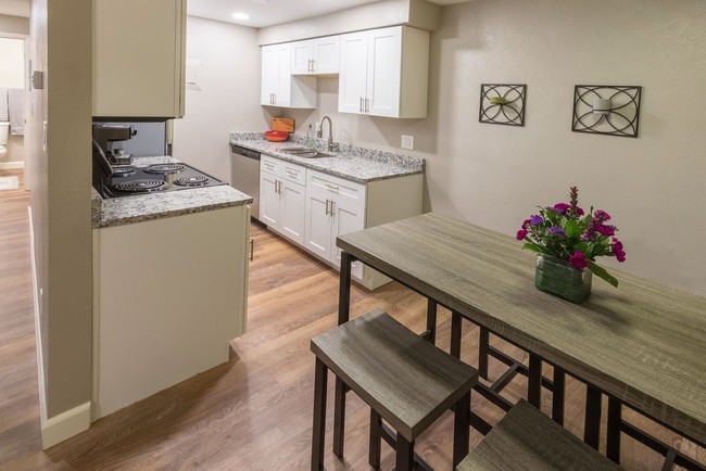 DINING AND KITCHEN - La Fonda Apartments