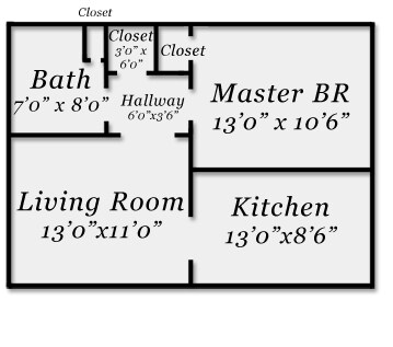 1HAB/1BA - Glenwood Point Apartments