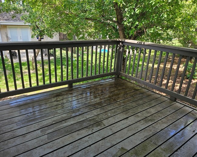 Peaceful, shaded deck right off of your living room. - 2353 Mailand Ct E