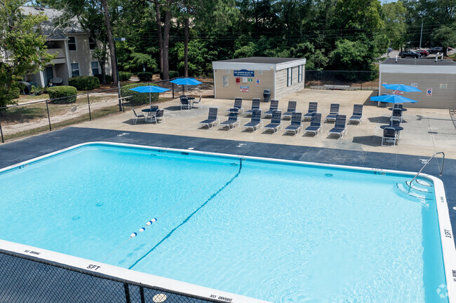 Pool Area - New Hanover Village Apartments