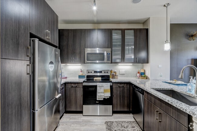 1BR, 1BA - 695SF - Kitchen - Vista Energy Corridor