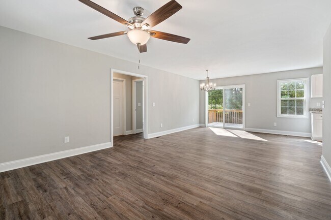 Living room and dining area - 137 Dundee Dr