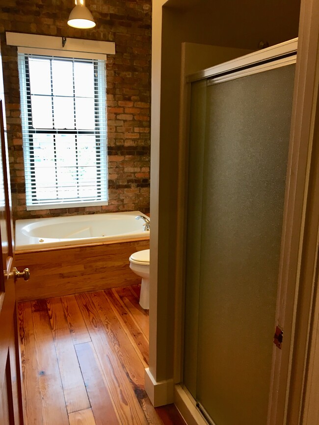 Stand up shower and separate tub - 105 B W Main St