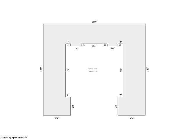 Plano de planta - Oaklawn Apartments