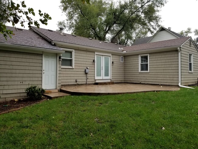 Beautiful decorative cement patio. - 7100 W 86th St