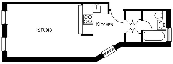 Plano de planta - 235 E 81st St