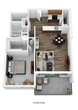 1 Bedroom 1 Bath Large