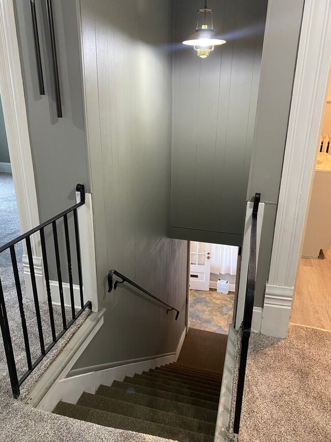 Looking down to the entrance - 585 E Church St