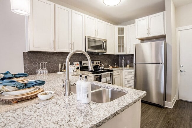 Marble Style Floor Plan Kitchen - Quarry at River North