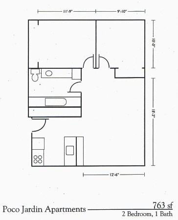 2HAB/1BA - Poco Jardin I