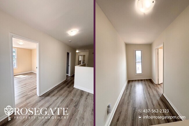Photo du bâtiment - Pet-Friendly 2-Bedroom Corner Multiplex with Private Balcony & 2 Parking Spaces – Barrie