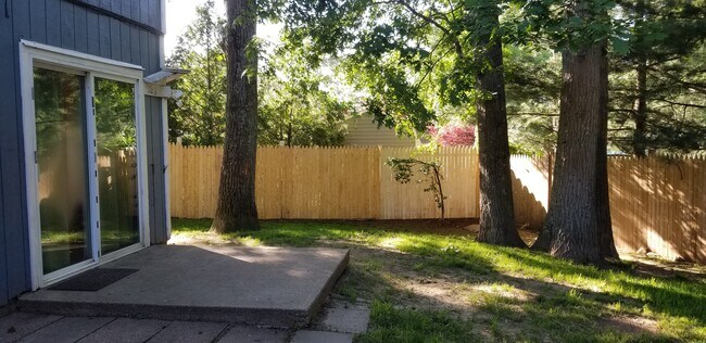 private fenced back yard - 46 Gem Dr