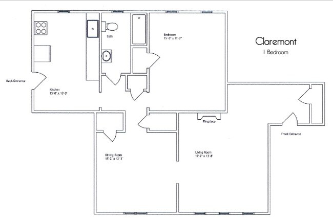 Plano de planta - Claremont