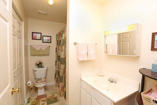 1HAB, 1BA - 450 ft² - Baño - Tyler Park Apartments