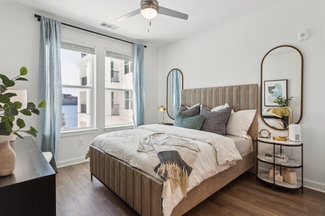 1BR, 1BA-758SF-Bedroom - One Riverside