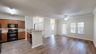 Welcome to your new beginning! This exquisite 3-bedroom, 2-bathroom home is a canvas for your aspirations. As you step inside, you're greeted by a flood of natural light streaming through large windows, creating an atmosphere of warmth and possibility. The open-concept living and kitchen area is the heart of this home, perfect for both entertaining and cozy family nights.

The kitchen is a culinary enthusiast's dream, boasting sleek appliances, ample counter space, and rich wooden cabinetry. Imagine preparing gourmet meals while staying connected to your guests in the adjoining living area. The spacious primary bedroom, measuring 140 square feet, offers a private retreat with plush carpeting and generous closet space.

Throughout the home, gleaming hardwood floors and neutral tones create a sophisticated backdrop for your personal style. The bathrooms feature modern fixtures and finishes, providing both functionality and elegance. Large windows in every room frame picturesque views and fill the space with invigorating natural light.

This thoughtfully designed residence offers the perfect blend of comfort and style, with ceiling fans ensuring a pleasant environment year-round. Whether you're a first-time homebuyer or looking to upgrade your lifestyle, this property in the desirable Stafford, TX area promises a bright future filled with cherished memories. Your dream of owning a beautiful, modern home is now within reach – seize this opportunity to elevate your living experience!