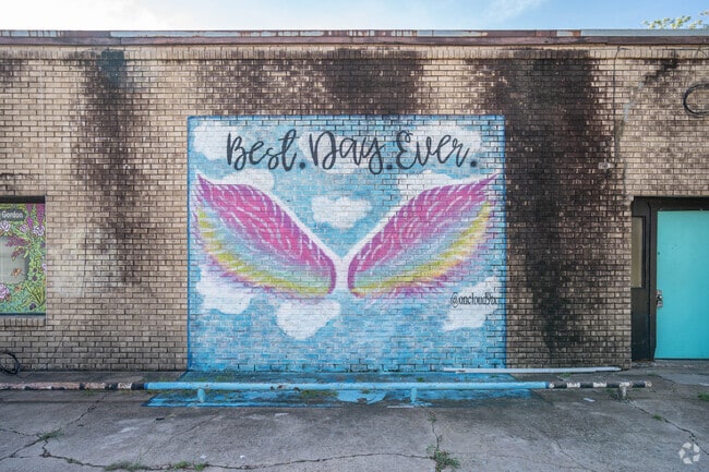 Murals line several of the downtown building walls in historic Alvin.