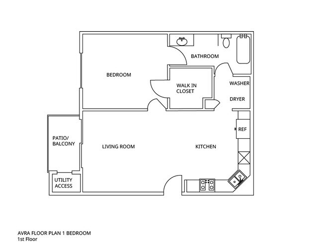 Ground level 1x1 744 sq. - Avra at Coolidge Apartments