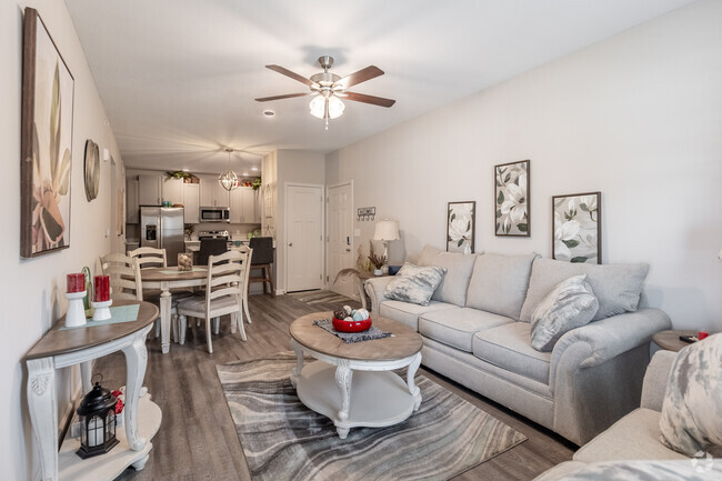 2BR, 2BA - 1,260SF - Living Room - Hawthorne Ridge Apartments