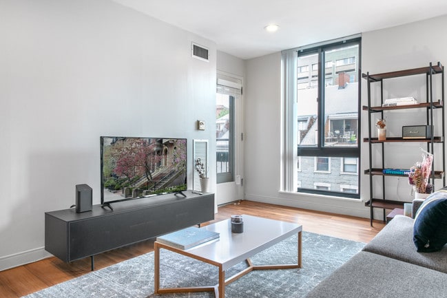 Living Room - Christopher Columbus Plaza Apartments