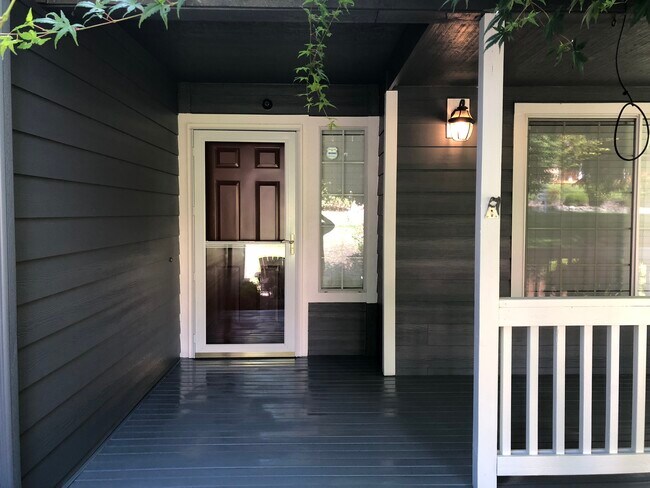 Front door and sitting porch - 14717 46th Ave Ct NW