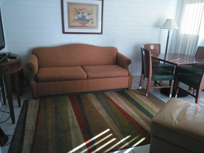 Comfortable couch contains a queen-size bed - 2150 W Missouri Ave